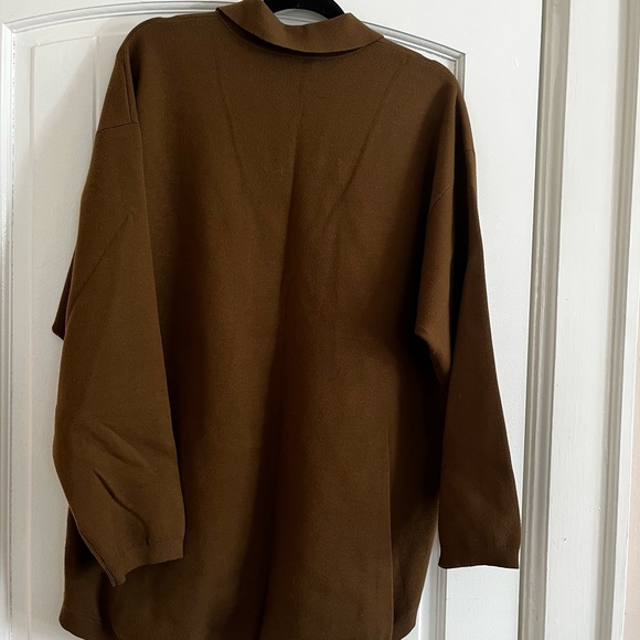 Wilfred Free Aritzia Button-Up Knit Shirt Jacket - Size L - Picture 2 of 2